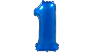 1 Rakamlı Folyo Pembe Renk Balon 76 cm