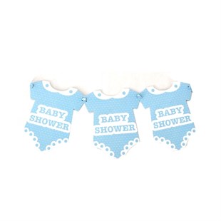 Baby Shower Partisi Erkek Bebek Banner Yazı