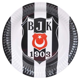 Beşiktaş Lisanslı Karton Tabak -8 Adet