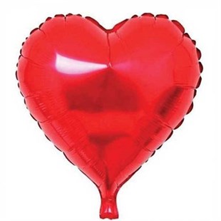 Kalp Folyo Balon 45 Cm Kırmızı