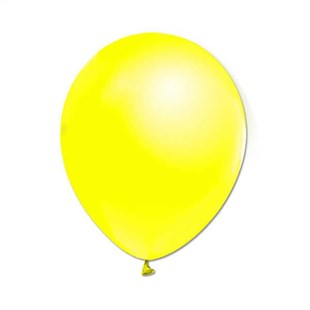 Metalik Parlak 12 inch Sarı Renk Balon 12 Adet