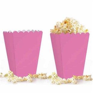 Pembe Popcorn Mısır Kutusu 8 Adet