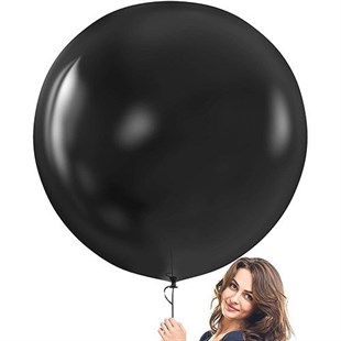 Siyah Jumbo Balon 24 İnç 68 Cm
